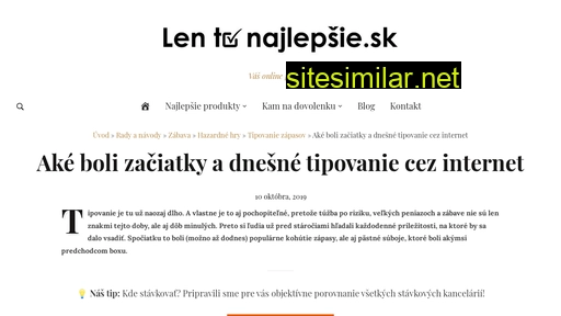 lentonajlepsie.sk alternative sites