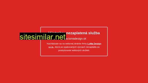 lumadesign.sk alternative sites