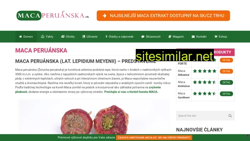 macaperuanska.sk alternative sites