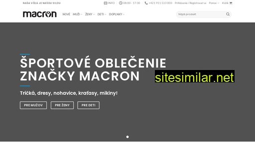macronsport.sk alternative sites
