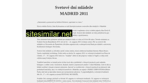 madrid2011.sk alternative sites