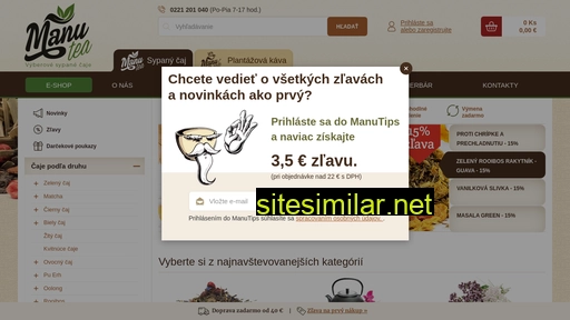 manutea.sk alternative sites