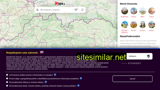 mapa.zoznam.sk alternative sites