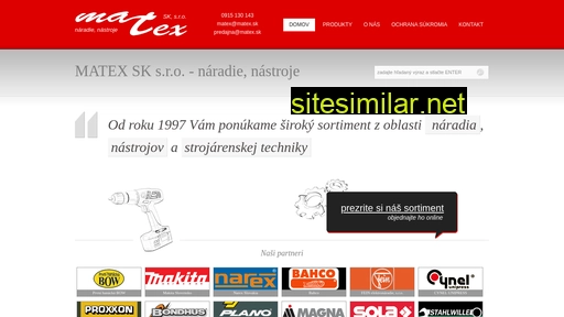 matex.sk alternative sites