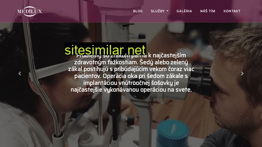 medilux-ocnecentrum.sk alternative sites