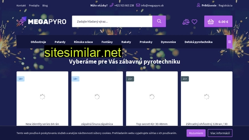 megapyro.sk alternative sites
