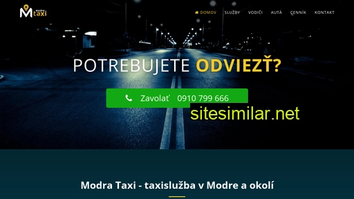 modrataxi.sk alternative sites