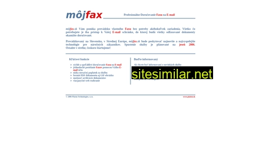 mojfax.sk alternative sites