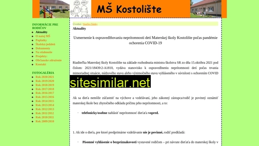 mskostoliste.sk alternative sites