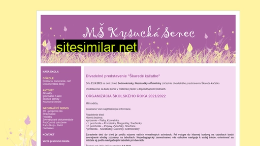 mskysuckasenec.sk alternative sites