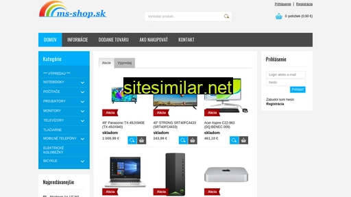 ms-shop.sk alternative sites