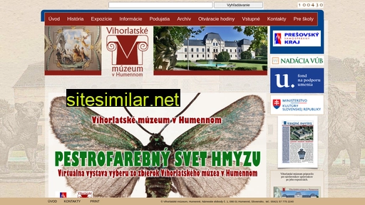 muzeumhumenne.sk alternative sites