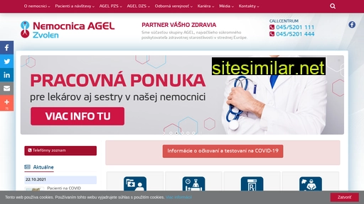 nemocnicazvolen.agel.sk alternative sites
