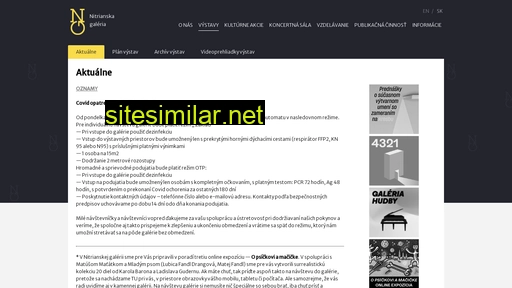 nitrianskagaleria.sk alternative sites