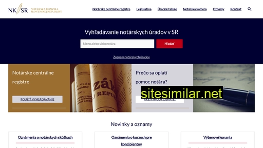 notar.sk alternative sites