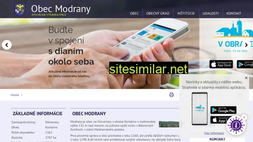 obecmodrany.sk alternative sites