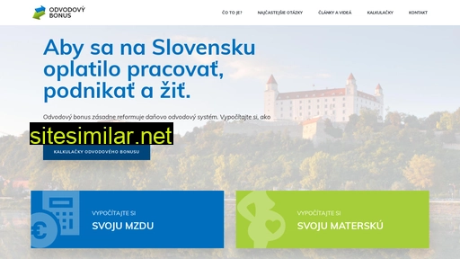 odvodovybonus.sk alternative sites