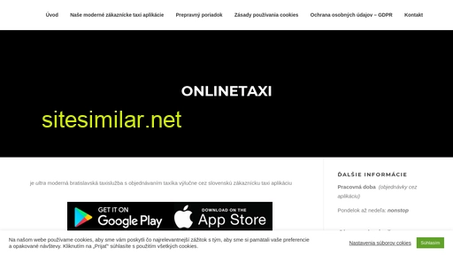 onlinetaxi.sk alternative sites