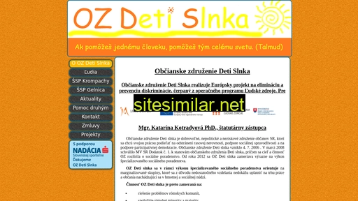 ozdetislnka.sk alternative sites