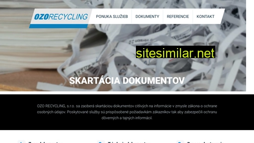 ozo-recycling.sk alternative sites