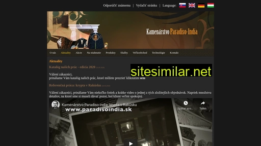 paradisoindia.sk alternative sites