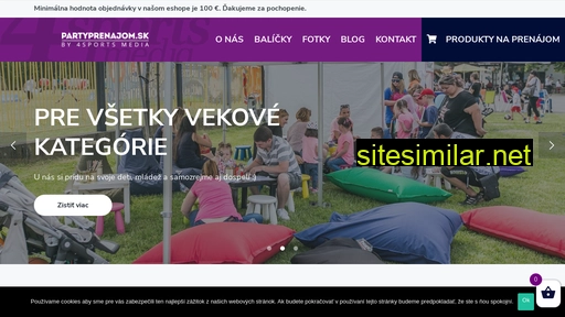 partyprenajom.sk alternative sites