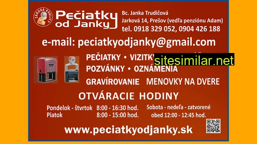 peciatkyodjanky.sk alternative sites