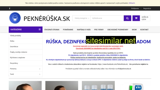 pekneruska.sk alternative sites