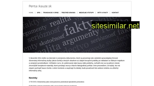 pentaokauze.sk alternative sites