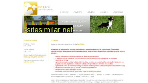 petclinic.sk alternative sites