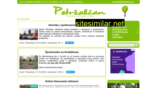 petrzalcan.sk alternative sites