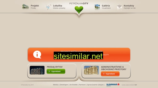 petrzalkacity.sk alternative sites