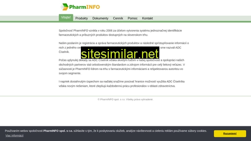 pharminfo.sk alternative sites