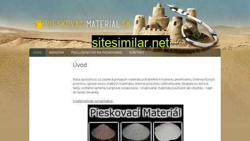 Pieskovacimaterial similar sites