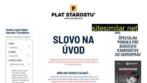 platstarostu.sk alternative sites