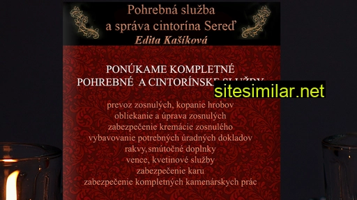 pohrebnictvosered.sk alternative sites