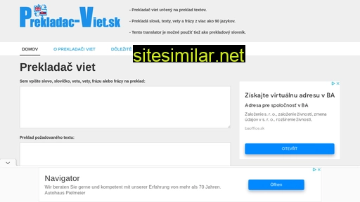 prekladac-viet.sk alternative sites