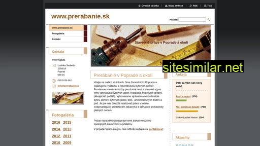 prerabanie.sk alternative sites