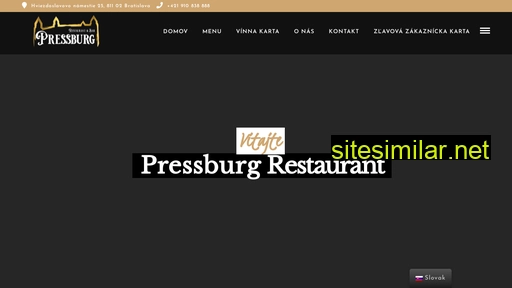 pressburgrestaurant.sk alternative sites