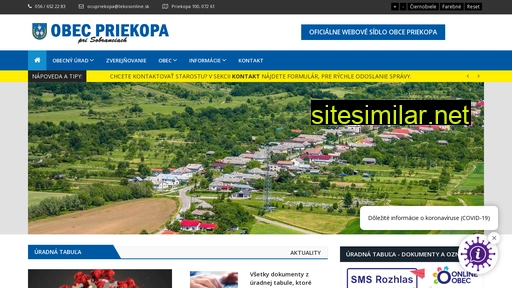 Priekopa-obec similar sites