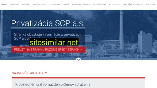 privatizaciascp.sk alternative sites