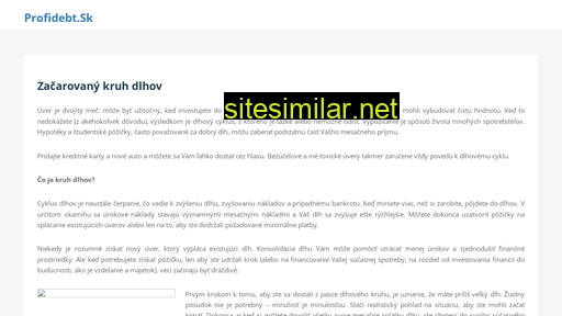 profidebt.sk alternative sites