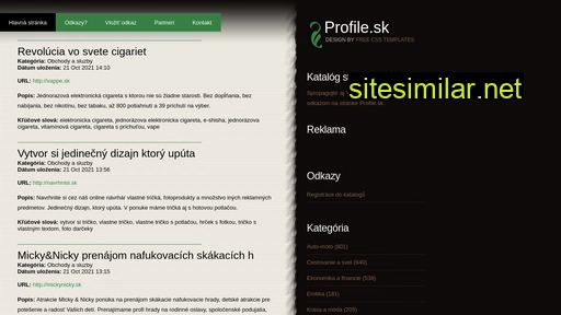 Profile similar sites