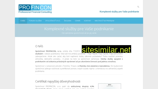 profincon.sk alternative sites