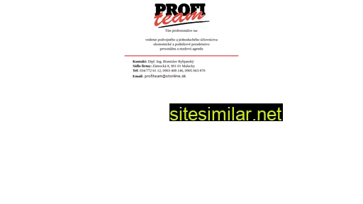 profiteam.sk alternative sites