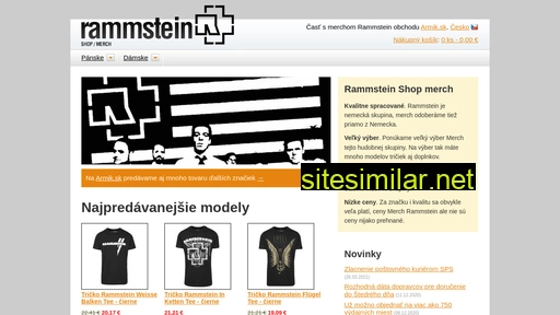 rammsteinshop.sk alternative sites