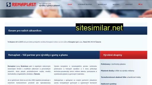 remaplast.sk alternative sites