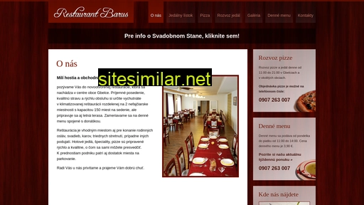 restaurantbarus.sk alternative sites