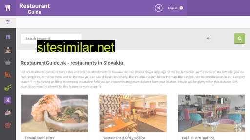 restaurantguide.sk alternative sites