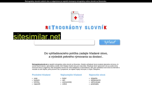 retrogradnyslovnik.sk alternative sites